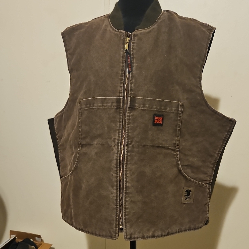 Tough Duck Men's Brown Work Vest